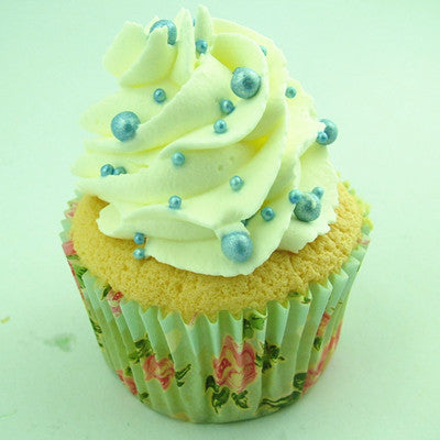 Shimmer Blue Nonpareils - Gluten Free Halal Sprinkles Cake Decoration