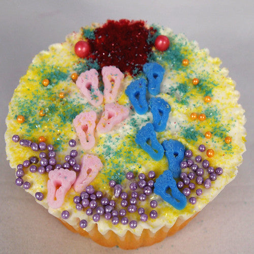 New Baby - Non GMOs Halal Certified Sprinkles 4 Cell Shaker Cake Decor