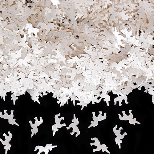 White Glitter Unicorns - No Dairy Natural Ingredient Edible Decoration