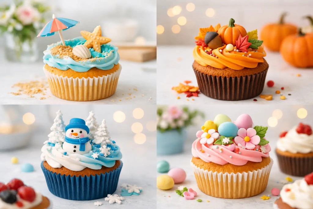 12 Seasonal Cupcake Topping Ideas