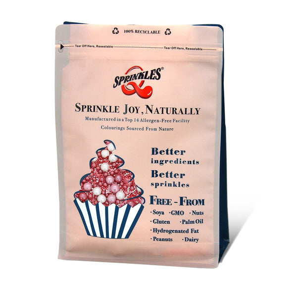 Valentine Pearls - Dairy Free Kosher Certified Sprinkles Mix For Cake