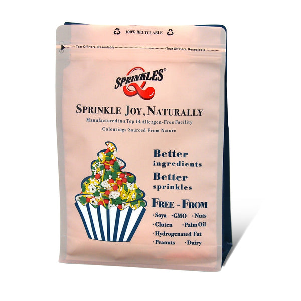Sleigh Bells Ring - Non Gluten Kosher Certified Sprinkles Mix For Cake