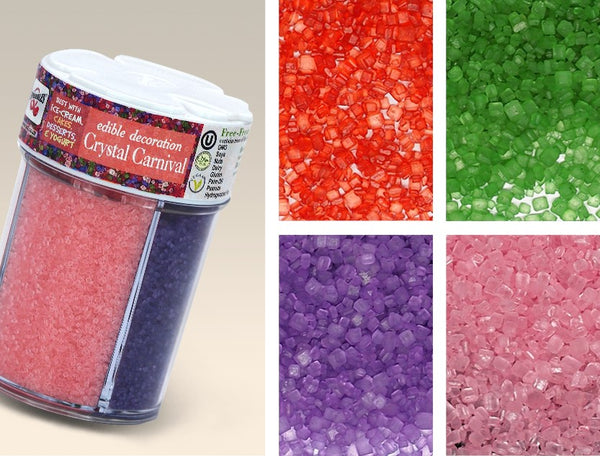 Crystal Carnival - Non GMO Vegan Sprinkles Cake Decoration