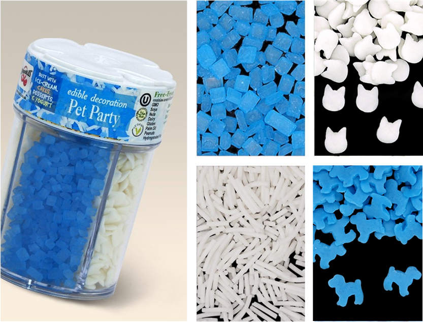 Pet Party - Dairy Free Kosher Certified Sprinkles Cake Decoration
