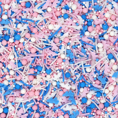 Mystic Unicorn Parade-- Dairy Free Halal Sprinkles Medley Cake Decoration (Top 14 Allergen Free, Naturally Sourced Ingredients, Plant-based, Clean Label Free From GMO, Hydrogenated Fat, Palm oil, Certified Vegan, BRC, Kosher & FDA)