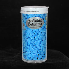 Blue Confetti Dolphin -  Non Gluten No Nuts Halal Certified Sprinkles (Top 14 Allergen Free, Naturally Sourced Ingredients, Plant-based, Clean Label Free From GMO, Hydrogenated Fat, Palm oil, Vegan, BRC, Kosher & FDA)
