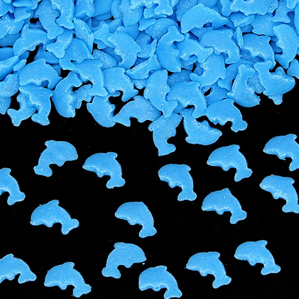 Blue Confetti Dolphin -  Non Gluten No Nuts Halal Certified Sprinkles