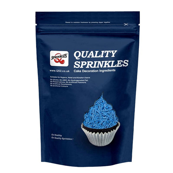 Blue Jimmies - Vegan Certified Freeze Stable Sprinkles Cake Decor