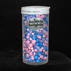 Flower Princess - Gluten Free Vegan Sprinkles Mix Cake Decoration (Top 14 Allergen Free, Naturally Sourced Ingredients, Plant-based, Clean Label Free From GMO, Hydrogenated Fat, Palm oil, BRC, Kosher, Halal & FDA)