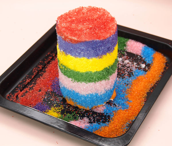 Rainbow Sugar Crystals - Dairy Free Clean Label Sprinkles For Cake