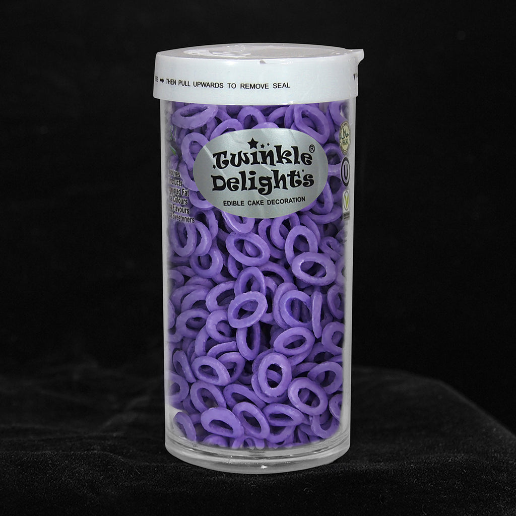 Purple Confetti Lifebuoy - Gluten Free Nuts Free Sprinkles Cake Decorations