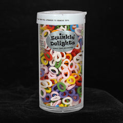 Rainbow Confetti Lifebuoy - Gluten Free Soya Free Halal Sprinkles (Top 14 Allergen Free, Naturally Sourced Ingredients, Plant-based, Clean Label Free From GMO, Hydrogenated Fat, Palm oil, Certified Vegan, BRC, Kosher & FDA)