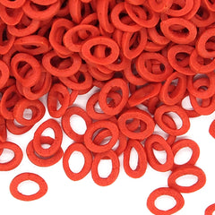 Red Confetti Lifebuoy - Vegan Certified Soya Free Sprinkles Cake Decorations (Top 14 Allergen Free, Naturally Sourced Ingredients, Plant-based, Clean Label Free From GMO, Hydrogenated Fat, Palm oil, BRC, Kosher, Halal & FDA)