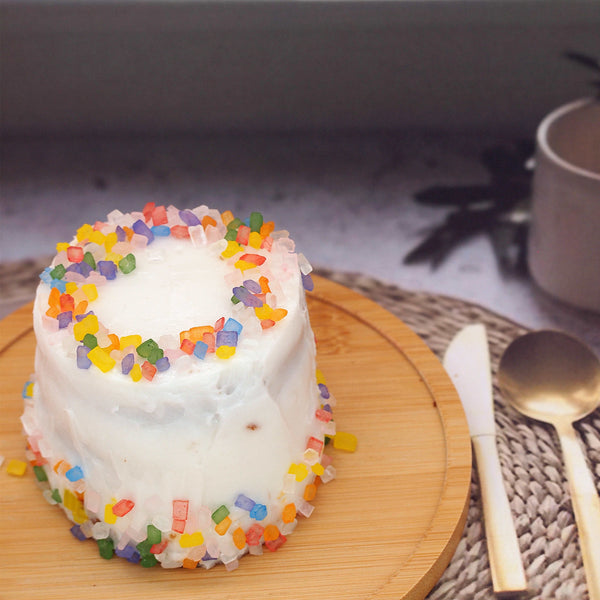 Rainbow Sparkling Sugar - Dairy Free No Soy Sprinkles Cake Decoration