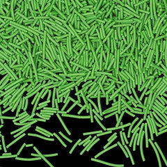 Green Jimmies - OU Kosher Certified Freeze Stable Sprinkles Cake Decor (Top 14 Allergen Free, Naturally Sourced Ingredients, Plant-based, Clean Label Free From GMO, Hydrogenated Fat, Palm oil, Vegan, BRC, Halal & FDA)