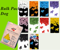 Bulk Pack Confetti Dog - Dairy Free Soya Free Sprinkles For Cake (Top 14 Allergen Free, Naturally Sourced Ingredients, Plant-based, Clean Label Free From GMO, Hydrogenated Fat, Palm oil, Certified Vegan, BRC, Kosher, Halal & FDA)