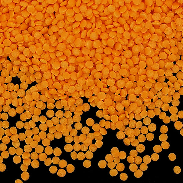 Orange Confetti Dots - Soya Free Kosher Freeze Stable Sprinkles