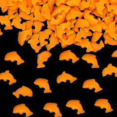 Orange Confetti Dolphin - No Gluten Natural Ingredients Halal Sprinkles (Top 14 Allergen Free, Plant-based, Clean Label Free From GMO, Hydrogenated Fat, Palm oil, Certified Vegan, BRC, Kosher & FDA)