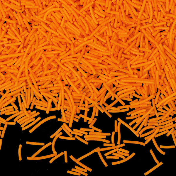 Orange Jimmies - Soya Free Freeze Stable Sprinkles Cake Decoration