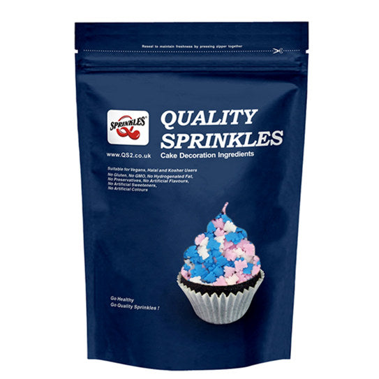 Pink Blue White Confetti Teddy Bear -No Dairy No Soy Kosher Certifed Sprinkles
