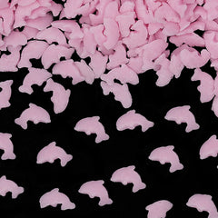 Pink Confetti Dolphin - Gluten Free Soy Free Sprinkles Cake Decoration (Top 14 Allergen Free, Naturally Sourced Ingredients, Plant-based, Clean Label Free From GMO, Hydrogenated Fat, Palm oil, Certified Vegan, BRC, Kosher, Halal & FDA)