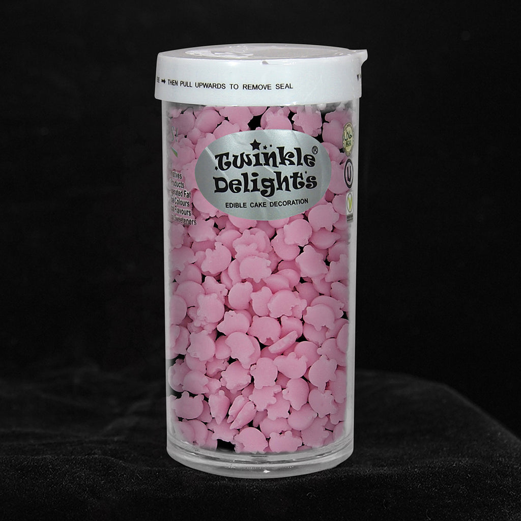 Pink Confetti Pig - Gluten Free Soya Free Sprinkles Cake Decoration