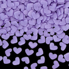 Purple Confetti Heart - Gluten Free Nut Free Freeze Stable Sprinkles (Top 14 Allergen Free, Naturally Sourced Ingredients, Plant-based, Clean Label Free From GMO, Hydrogenated Fat, Palm oil, Certified Vegan, BRC, Kosher, Halal & FDA)