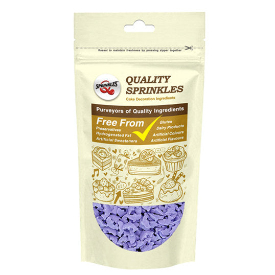 Purple Confetti Dolphin - Gluten Free Vegan Sprinkles Cake Decorations