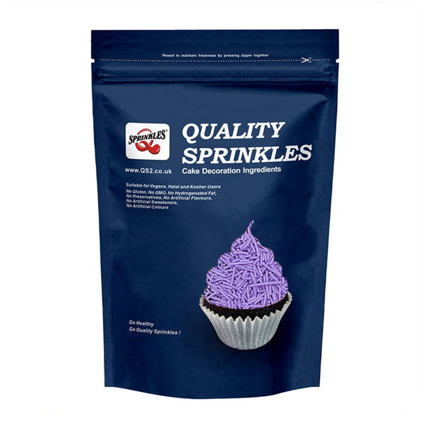 Purple Jimmies - Soya Free Freeze Stable Sprinkles Cake Decoration