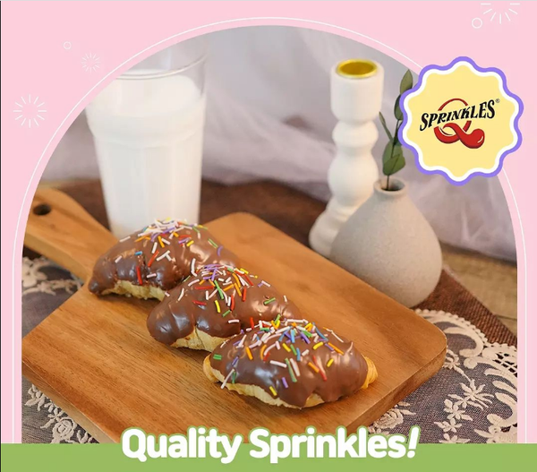 Rainbow Jimmies - Natural Ingredient Vegan Sprinkles Cake Decorations