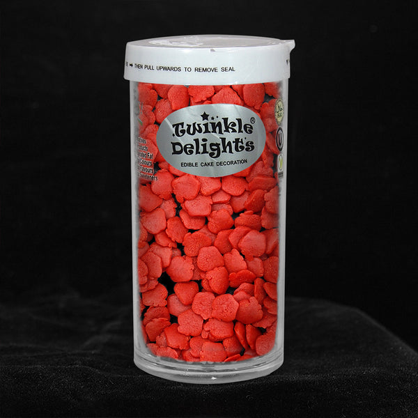 Red Confetti Apple - Kosher Certified Clean Label Sprinkles For Cake