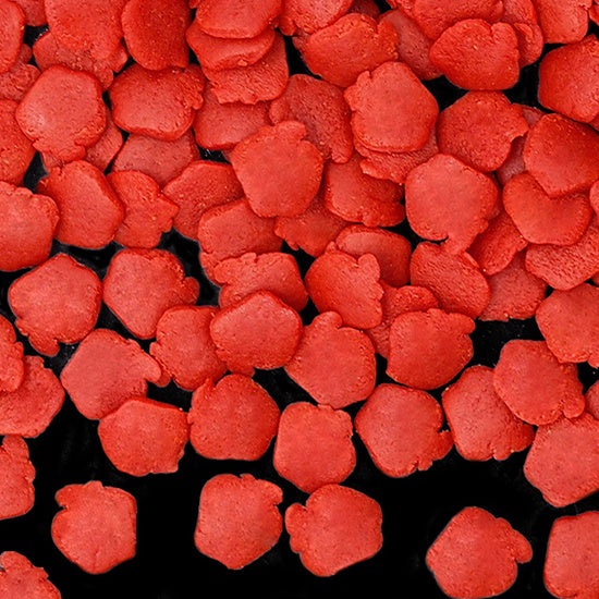 Red Confetti Apple - Kosher Certified Clean Label Sprinkles For Cake