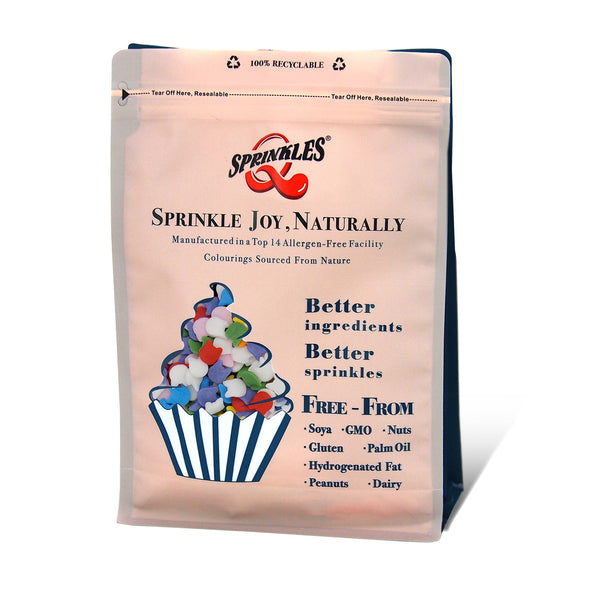 Rainbow Confetti Cat - Dairy Free Soya Free Sprinkles Cake Decorations