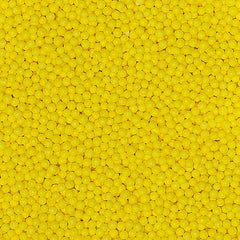 Yellow Nonpareils - Freeze Stable Gluten Free Cake Decoration (Top 14 Allergen Free, Naturally Sourced Ingredients, Plant-based, Clean Label Free From GMO, Hydrogenated Fat, Palm oil, Certified Vegan, BRC, Kosher, Halal & FDA)