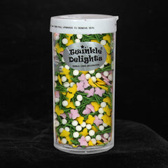 Spring Mist - Soya Free Vegan Sprinkles Medley Cake Decoration (Top 14 Allergen Free, Naturally Sourced Ingredients, Plant-based, Clean Label Free From GMO, Hydrogenated Fat, Palm oil, BRC, Kosher, Halal & FDA)