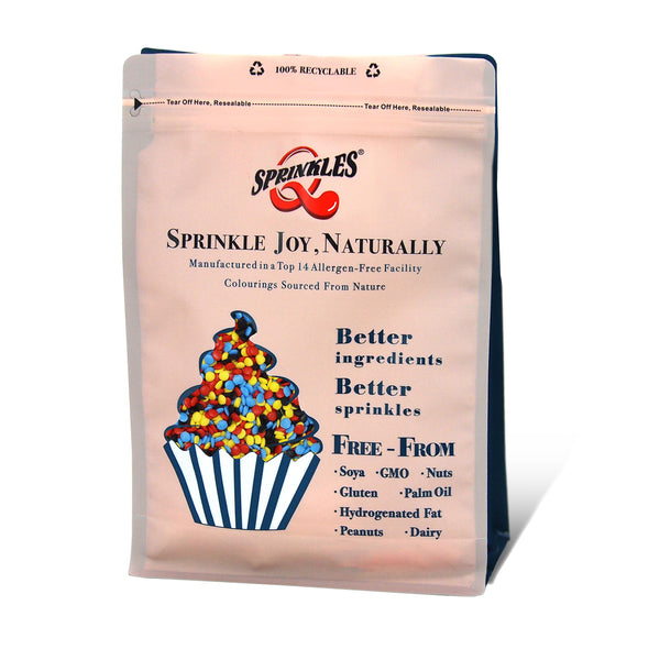 Halloween Confetti Dots - No Dairy Nuts Free Vegan Sprinkles For Cake