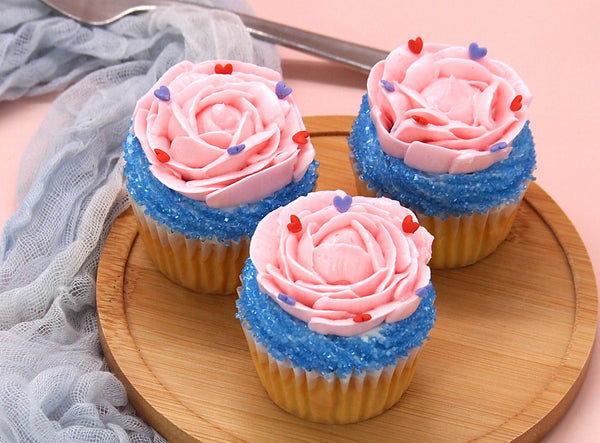 Red Pink Confetti Mini Heart - Palm Pil Free Freeze Stable Sprinkles