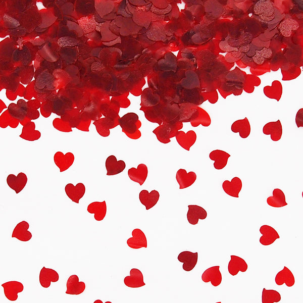 Red Twinkle Hearts -Gluten Free Halal Certified Edible Cake Decoration (Top 14 Allergen Free, Naturally Sourced Ingredients, Plant-based, Clean Label Free From GMO, Hydrogenated Fat, Palm oil, Vegan, BRC, Kosher & FDA)