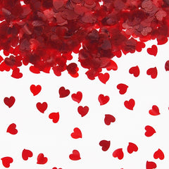 Red Twinkle Hearts -Gluten Free Halal Certified Edible Cake Decoration (Top 14 Allergen Free, Naturally Sourced Ingredients, Plant-based, Clean Label Free From GMO, Hydrogenated Fat, Palm oil, Vegan, BRC, Kosher & FDA)