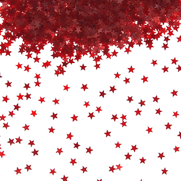 Red Twinkle Stars - Soya Free Sugar Free Kosher Edible Cake Decoration (Top 14 Allergen Free, Naturally Sourced Ingredients, Plant-based, Clean Label Free From GMO, Hydrogenated Fat, Palm oil, Certified Vegan, BRC, Halal & FDA)