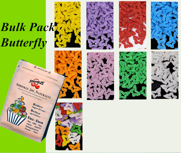 Bulk Pack Confetti Butterfly - Nut Free Soy Free Clean Label Sprinkles