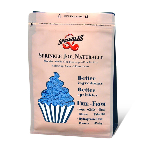 Blue Confetti Rabbit - Gluten Free Clean Label Sprinkles Cake Decor