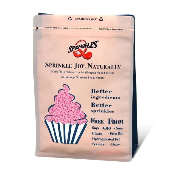 Pink Confetti Rabbit - No Nuts Clean Label Sprinkles Cake Decoration