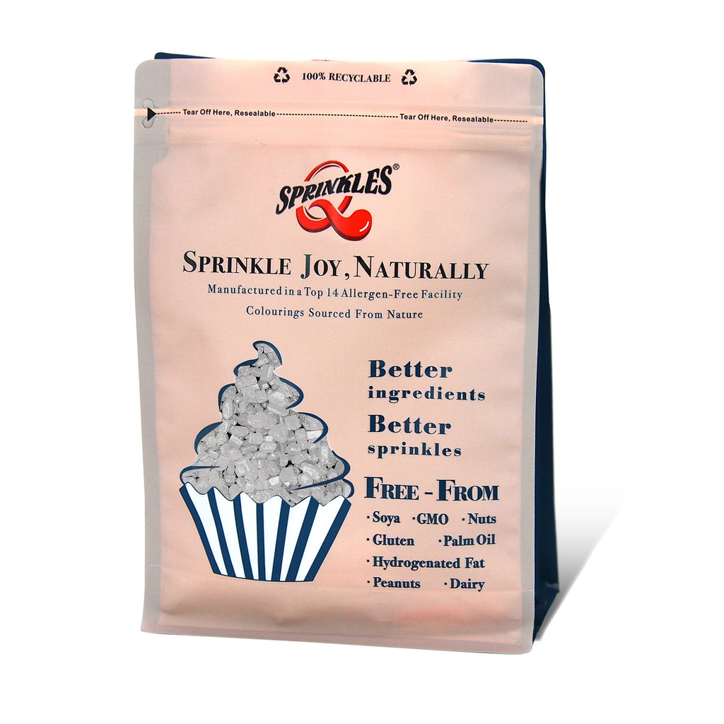 Bulk Pack Shimmer Sugar Rocs - Soya Free Nuts Free Halal Sprinkles