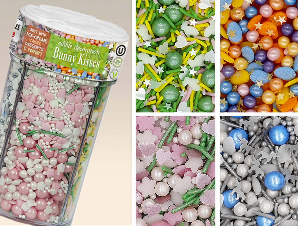 Bunny Kisses - Gluten Free Soya Free Easter Sprinkles Blend For Cake