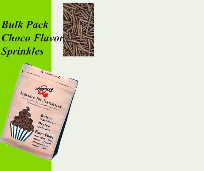 Bulk Pack Choco Flavour Jimmies - Gluten Free Sprinkles Cake Decoration