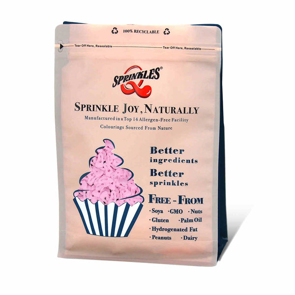 Bulk Pack Confetti Footprint - Dairy Free Soya Free Sprinkles For Cake