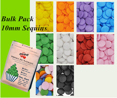 Bulk Pack Confetti 10MM Big Sequins - Clean Label Sprinkles Cake Decor (Top 14 Allergen Free, Naturally Sourced Ingredients, Plant-based, Free From GMO, Hydrogenated Fat, Palm oil, Certified Vegan, BRC, Kosher, Halal & FDA)