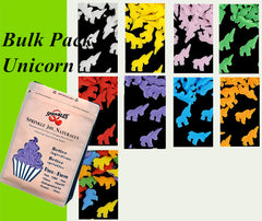 Bulk Pack Confetti Unicorn - Dairy Free Soya Free Sprinkles For Cake (Top 14 Allergen Free, Naturally Sourced Ingredients, Plant-based, Clean Label Free From GMO, Hydrogenated Fat, Palm oil, Certified Vegan, BRC, Kosher, Halal & FDA)
