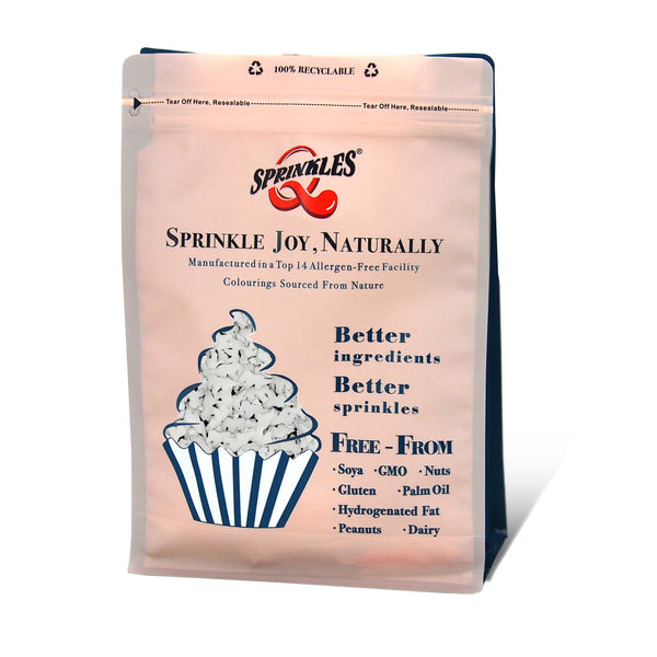 White Confetti Unicorn -Soya Free Nuts Free Kosher Certified Sprinkles